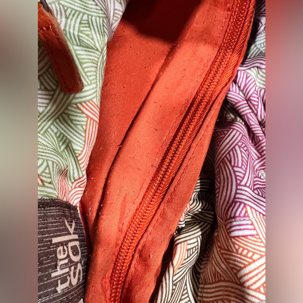 The Sak Orange Leather Shoulder Bag - Picture 9 of 11